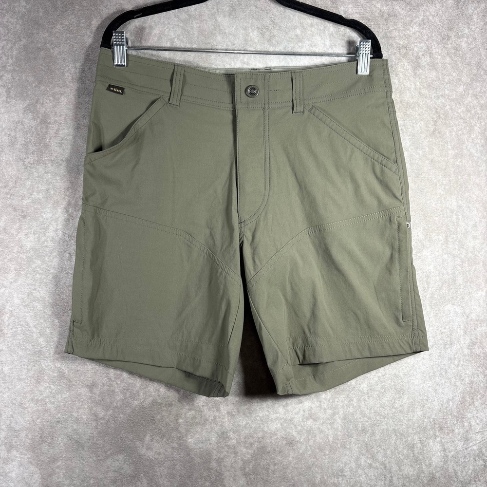 Kuhl Shorts Mens 33 Green Renegade Cargo Hiking Outdoor Lightweight Stretch Gorp